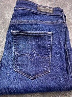 Ag Adriano Goldschmied Women’s Straight Leg Jeans - Dark Blue